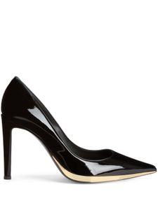 Giuseppe Zanotti escarpins Virgyn 105 mm à fini verni - Noir