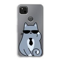 Cool cat: Google Pixel 4a Transparant Hoesje