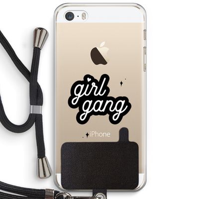 Girl Gang: iPhone 5 / 5S / SE Transparant Hoesje met koord