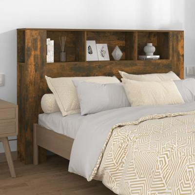 Hoofdbordkast 160x18,5x104,5 cm gerookt eikenkleurig