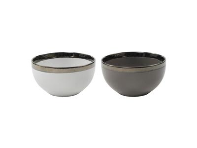 Svenska Living Kom venice ø14,2x7,8cm 6st grijs/wit