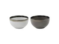 Svenska Living Kom venice ø14,2x7,8cm 6st grijs/wit