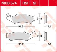 TRW Remblokken, en remschoenen voor de moto, MCB574 Allround organisch