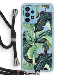 Bananenbladeren: Samsung Galaxy A52 Transparant Hoesje met koord