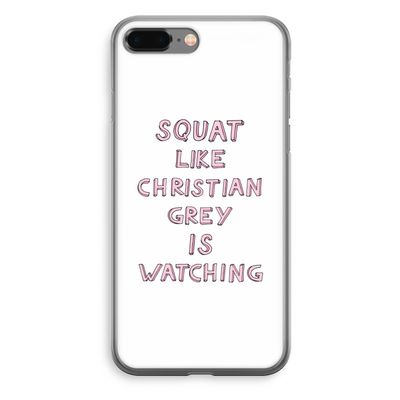 Christian Grey: iPhone 8 Plus Transparant Hoesje