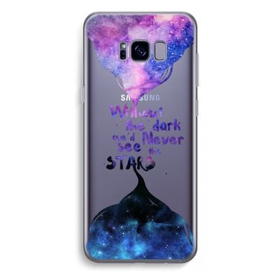 Stars quote: Samsung Galaxy S8 Plus Transparant Hoesje