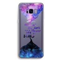 Stars quote: Samsung Galaxy S8 Plus Transparant Hoesje