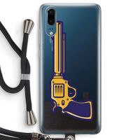 Pew Pew Pew: Huawei P20 Transparant Hoesje met koord Pew Pew Pew: Huawei P20 Transparant Hoesje met koord