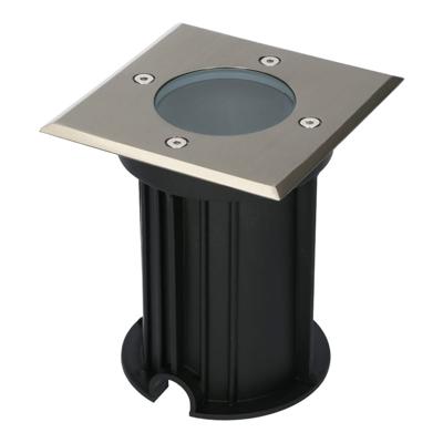 Ramsay LED Grondspot Vierkant - Dimbaar - GU10 - Excl. Lichtbron - Tuinspot - RVS - IP67 - Overrijdbaar voor de Oprit, Tuin en Terras