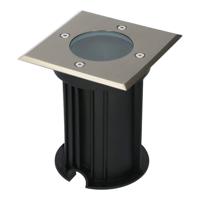 Ramsay LED Grondspot Vierkant - Dimbaar - GU10 - Excl. Lichtbron - Tuinspot - RVS - IP67 - Overrijdbaar voor de Oprit, Tuin en Terras