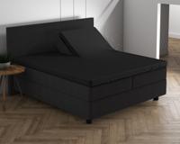 Dreamhouse Dubbel Jersey 220 gr. Splittopper Hoeslaken Zwart 160 x 200/220