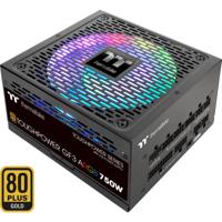 Thermaltake toughpower gf3 argb gen 5 eu modulaire 750 watt voeding (zwart, 4x pcie)