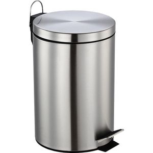 RVS vuilnisbakken/pedaalemmers 12 liter 40 cm