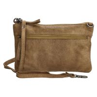 Beagles Leather Clutch/Schoudertasje Maspalomas Taupe - thumbnail