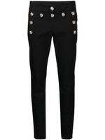 Gucci pantalon slim à boutons décoratifs - Noir - thumbnail