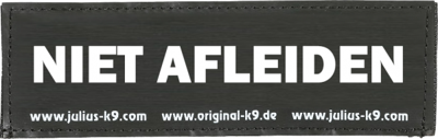 Julius-K9 label - Niet afleiden