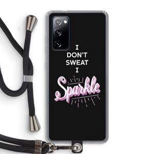 Sparkle quote: Samsung Galaxy S20 FE / S20 FE 5G Transparant Hoesje met koord