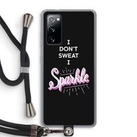 Sparkle quote: Samsung Galaxy S20 FE / S20 FE 5G Transparant Hoesje met koord