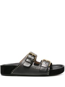 ISABEL MARANT sandales en cuir Lennyo - Noir