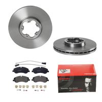 Remmenset, remschijf BREMBO, Remschijftype: Binnen geventileerd, Inbouwplaats: Vooras, u.a. für Ford - thumbnail