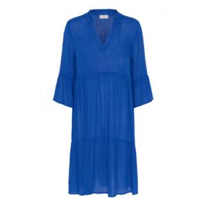 Kaffe - Blauw | unisex | Jurk | Blauw | 46 | regular | Kamst mode
