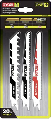 Ryobi RAK3RBWM | 3-delig Reciprozaagbladen - 5132002813 - 5132002813