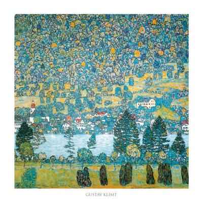 Kunstdruk Gustav Klimt - Pendio montano a Unterach 70x70cm