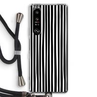 Stripes: Sony Xperia 1 III Transparant Hoesje met koord
