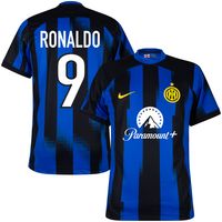 Inter Milan Shirt Thuis 2023-2024 + Ronaldo 9 (1998 Legend Bedrukking)