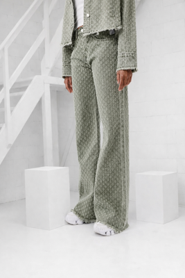 Project x Paris Gritty Jeans Dames Groen - Maat XS - Kleur: Groen | Soccerfanshop