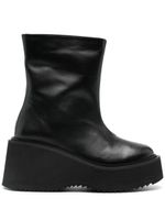 Nicole Saldaña bottines Beatriz 80 mm en cuir - Noir