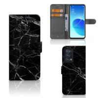OPPO Reno 6 Pro Plus 5G | Bookcase | Marmer Zwart - Origineel Cadeau Vader