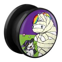 Tunnel met Chubby Unicorn Design Acryl Tunnels & Plugs - thumbnail