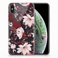 Smartphone hoesje Apple iPhone Xs Max Watercolor Flowers