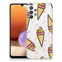 Samsung Galaxy A32 4G | A32 5G Enterprise Editie | Siliconen Case | Icecream Samsung Galaxy A32 4G | A32 5G Enterprise Editie | Siliconen Case | Icecream
