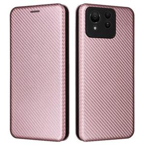 Asus Zenfone 11 Ultra Flip Hoesje - Koolstofvezel - Rose Gold