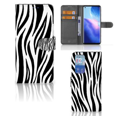 OPPO Find X3 Neo 5G | Telefoonhoesje | Met pasjeshouder | Zebra