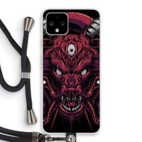 Hell Hound and Serpents: Pixel 4 Transparant Hoesje met koord