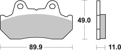 BREMBO Remblokken, voor de moto, Road Organisch 07HO1010