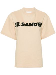 Jil Sander t-shirt en coton à logo imprimé - Tons neutres