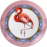 Wandbord Mandala Flamingo Heinen Delfts Blauw Souvenir - thumbnail