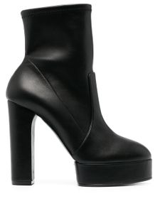 Casadei bottines en cuir Betty - Noir