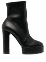 Casadei bottines en cuir Betty - Noir - thumbnail