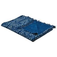 Beliani - SHIVPURI - Plaid - Blauw - 130 x 180 cm - Katoen