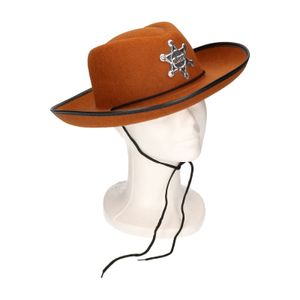 Kinder verkleed cowboyhoed bruin   -