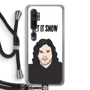 Let It Snow: Xiaomi Mi Note 10 Transparant Hoesje met koord