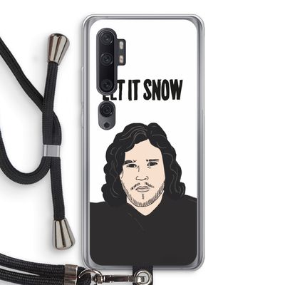 Let It Snow: Xiaomi Mi Note 10 Transparant Hoesje met koord