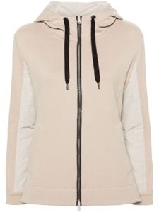 Brunello Cucinelli hoodie en coton à fermeture zippée - Tons neutres