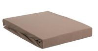 Beddinghouse Jersey Lycra Topper Hoeslaken Taupe 90/100 x 200/220 cm - thumbnail