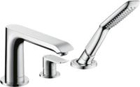 Hansgrohe Metris 3-gats badrandmengkraan afbouwdeel, chroom